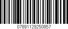 Código de barras (EAN, GTIN, SKU, ISBN): '07891129250857'