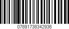 Código de barras (EAN, GTIN, SKU, ISBN): '07891738342936'