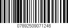 Código de barras (EAN, GTIN, SKU, ISBN): '07892509071246'