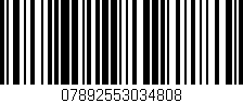 Código de barras (EAN, GTIN, SKU, ISBN): '07892553034808'