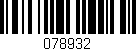 Código de barras (EAN, GTIN, SKU, ISBN): '078932'