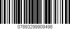 Código de barras (EAN, GTIN, SKU, ISBN): '07893299909498'