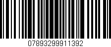 Código de barras (EAN, GTIN, SKU, ISBN): '07893299911392'