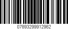 Código de barras (EAN, GTIN, SKU, ISBN): '07893299912962'