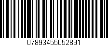 Código de barras (EAN, GTIN, SKU, ISBN): '07893455052891'