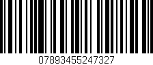 Código de barras (EAN, GTIN, SKU, ISBN): '07893455247327'