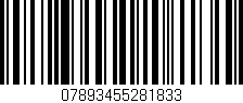 Código de barras (EAN, GTIN, SKU, ISBN): '07893455281833'