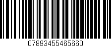 Código de barras (EAN, GTIN, SKU, ISBN): '07893455465660'