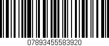 Código de barras (EAN, GTIN, SKU, ISBN): '07893455583920'