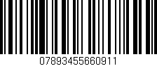 Código de barras (EAN, GTIN, SKU, ISBN): '07893455660911'