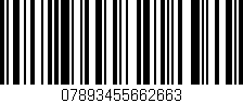 Código de barras (EAN, GTIN, SKU, ISBN): '07893455662663'