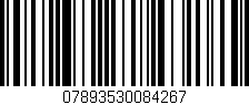 Código de barras (EAN, GTIN, SKU, ISBN): '07893530084267'