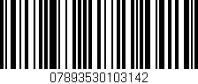 Código de barras (EAN, GTIN, SKU, ISBN): '07893530103142'