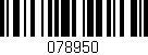 Código de barras (EAN, GTIN, SKU, ISBN): '078950'