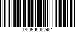 Código de barras (EAN, GTIN, SKU, ISBN): '0789509982481'