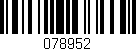 Código de barras (EAN, GTIN, SKU, ISBN): '078952'