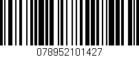 Código de barras (EAN, GTIN, SKU, ISBN): '078952101427'