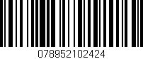 Código de barras (EAN, GTIN, SKU, ISBN): '078952102424'