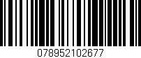 Código de barras (EAN, GTIN, SKU, ISBN): '078952102677'