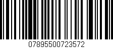 Código de barras (EAN, GTIN, SKU, ISBN): '07895500723572'