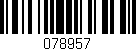 Código de barras (EAN, GTIN, SKU, ISBN): '078957'