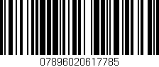 Código de barras (EAN, GTIN, SKU, ISBN): '07896020617785'