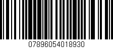 Código de barras (EAN, GTIN, SKU, ISBN): '07896054018930'