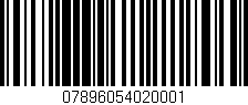 Código de barras (EAN, GTIN, SKU, ISBN): '07896054020001'