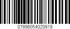 Código de barras (EAN, GTIN, SKU, ISBN): '07896054020919'