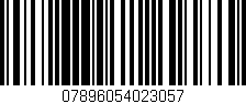 Código de barras (EAN, GTIN, SKU, ISBN): '07896054023057'