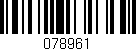 Código de barras (EAN, GTIN, SKU, ISBN): '078961'