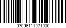 Código de barras (EAN, GTIN, SKU, ISBN): '07896111971888'