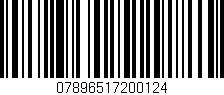 Código de barras (EAN, GTIN, SKU, ISBN): '07896517200124'