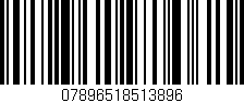 Código de barras (EAN, GTIN, SKU, ISBN): '07896518513896'
