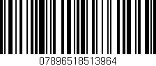 Código de barras (EAN, GTIN, SKU, ISBN): '07896518513964'