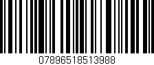 Código de barras (EAN, GTIN, SKU, ISBN): '07896518513988'