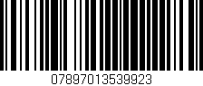 Código de barras (EAN, GTIN, SKU, ISBN): '07897013539923'