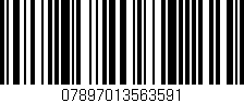 Código de barras (EAN, GTIN, SKU, ISBN): '07897013563591'