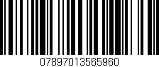 Código de barras (EAN, GTIN, SKU, ISBN): '07897013565960'