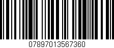 Código de barras (EAN, GTIN, SKU, ISBN): '07897013567360'