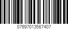 Código de barras (EAN, GTIN, SKU, ISBN): '07897013567407'