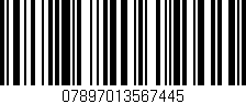 Código de barras (EAN, GTIN, SKU, ISBN): '07897013567445'