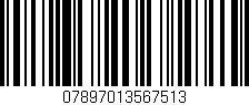 Código de barras (EAN, GTIN, SKU, ISBN): '07897013567513'