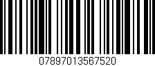 Código de barras (EAN, GTIN, SKU, ISBN): '07897013567520'