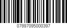 Código de barras (EAN, GTIN, SKU, ISBN): '07897095000397'