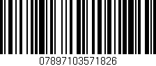 Código de barras (EAN, GTIN, SKU, ISBN): '07897103571826'