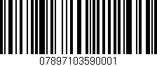 Código de barras (EAN, GTIN, SKU, ISBN): '07897103590001'