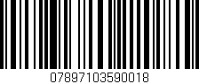 Código de barras (EAN, GTIN, SKU, ISBN): '07897103590018'