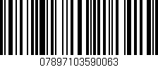 Código de barras (EAN, GTIN, SKU, ISBN): '07897103590063'