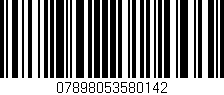 Código de barras (EAN, GTIN, SKU, ISBN): '07898053580142'